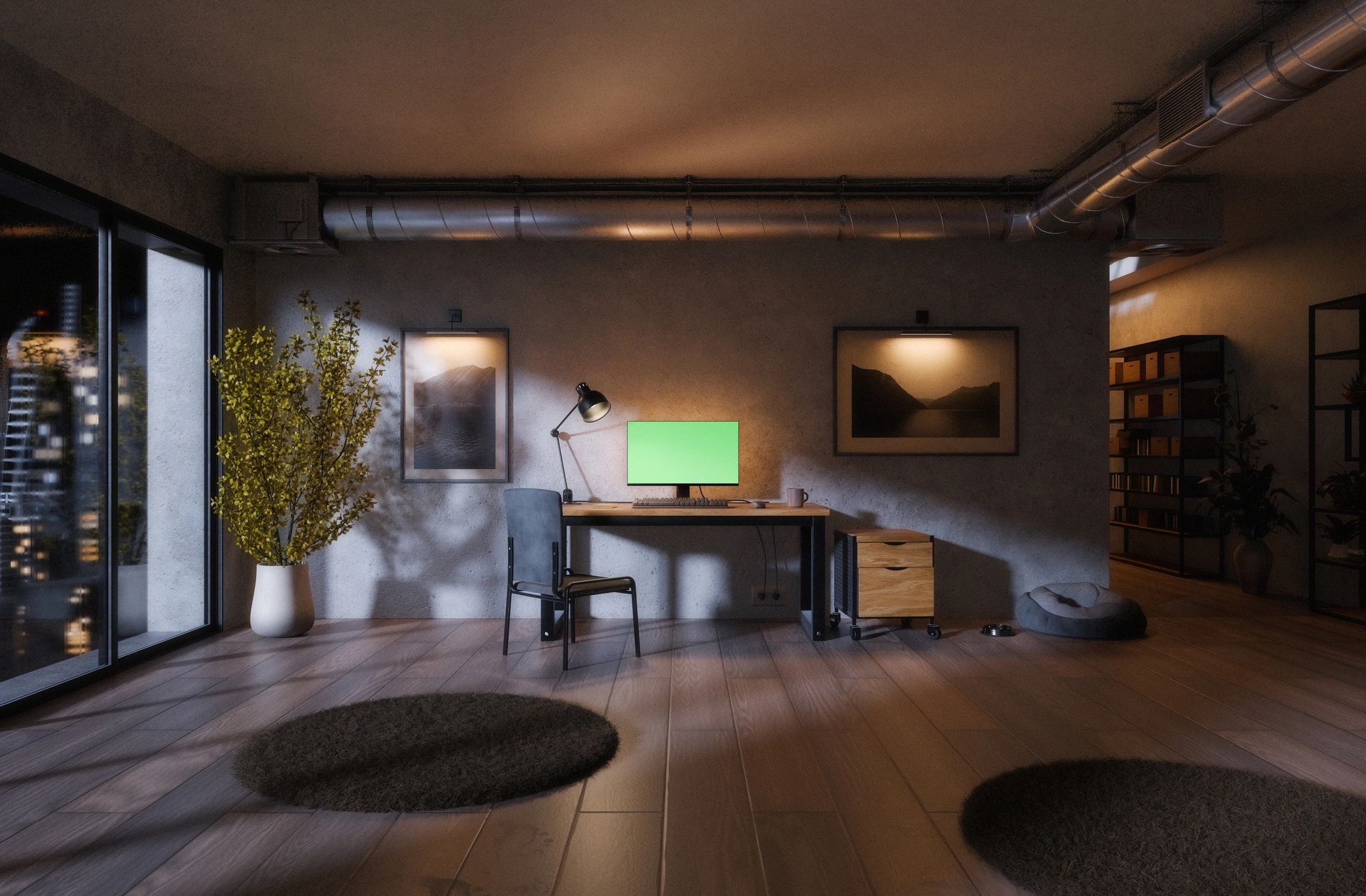 Modern workspace representing administrative support
